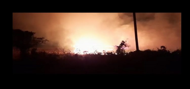 Incendio en la maxipista Mazatlán–Culiacán