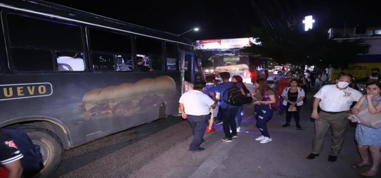 Operativo de vigilancia nocturno a rutas de camiones urbanos