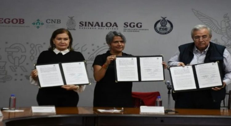 El Gobierno de Sinaloa firma convenio con la Comisión Nacional de Búsqueda