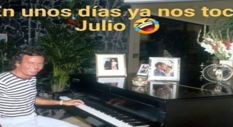 A Julio Iglesias los memes con su cara le parecen divertidos