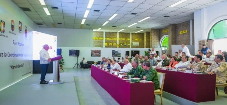 Rocha Moya acudió a la séptima reunión regional de seguridad del Mar de Cortés