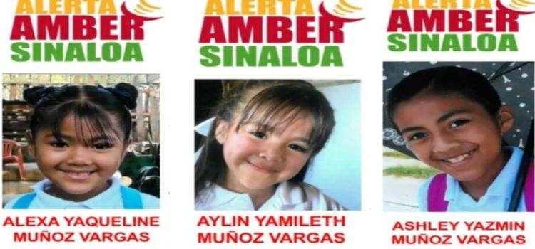 Activan la alerta Amber por la desaparición de tres hermanitas en Mazatlán