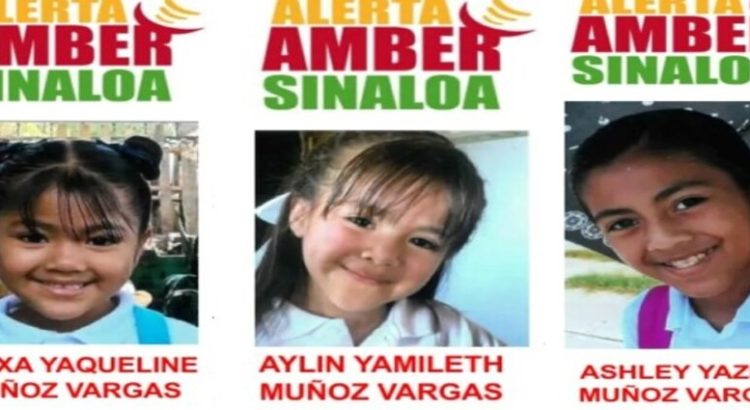 Activan la alerta Amber por la desaparición de tres hermanitas en Mazatlán