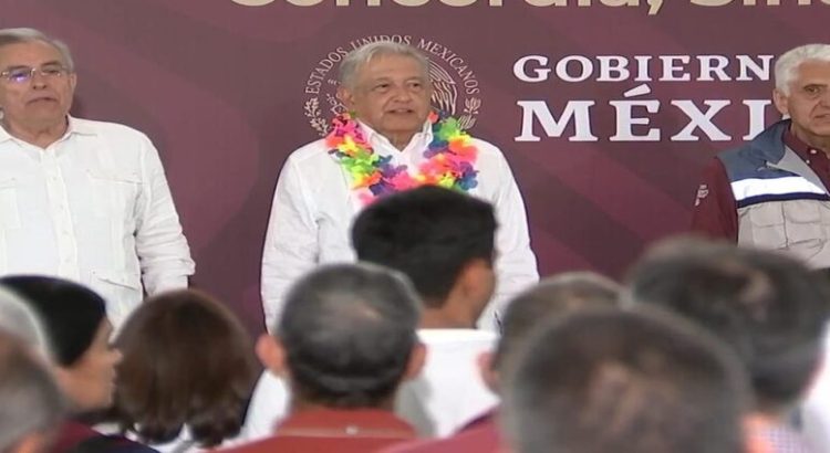 AMLO inauguró el acueducto de Concordia junto a Rubén Rocha