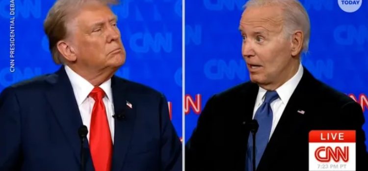 Biden y Trump se enfrentan en un debate feroz