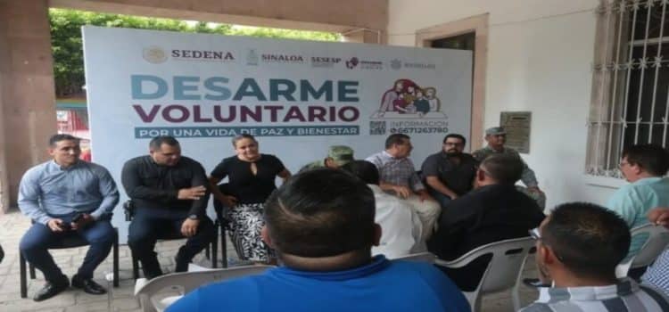 Arrancan campaña en Mazatlán el programa de desarme voluntario