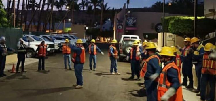 Desplegará CFE un millar de trabajadores electricistas en BCS, Sonora y Sinaloa