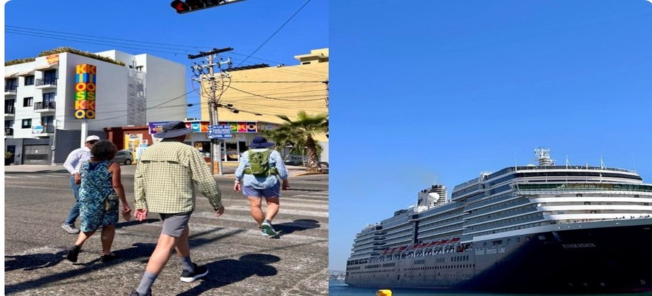 Mazatlán recibe más de mil 800 pasajeros con la llegada del crucero Zuiderdam