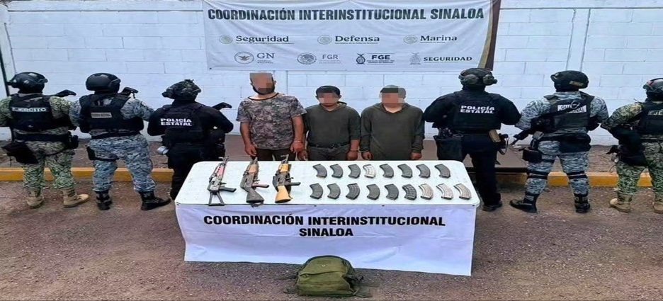 Vinculan a proceso a tres hombres detenidos con armas en Mazatlán